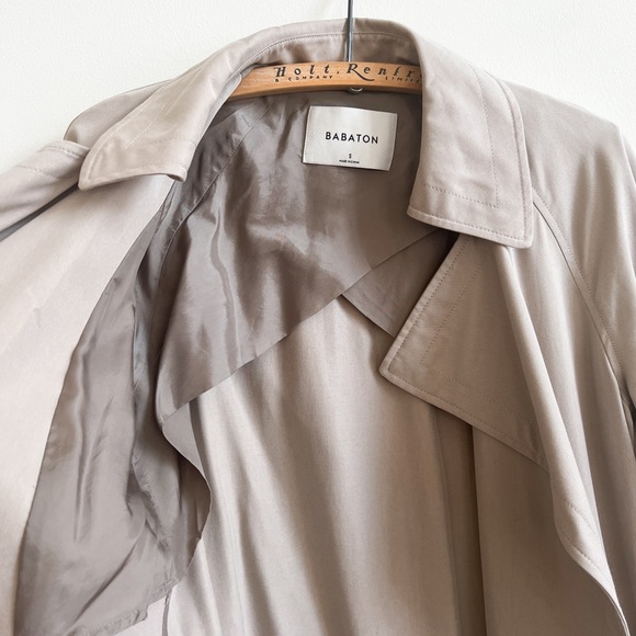 🏷️ SOLD • BABATON • Lawson Trench Coat in Concrete • Small - Picture 5 of 12